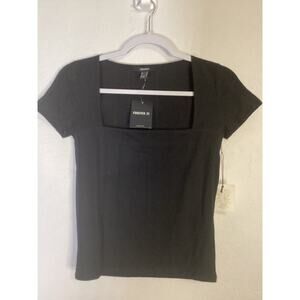 NWT Forever 21 Women's Size M Seasonal Collection  Fitted T Bodysuit Black